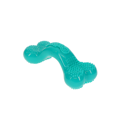 Guru Vanilla Puppy Bone Dog Toy - rear angled view - PetMax Canada