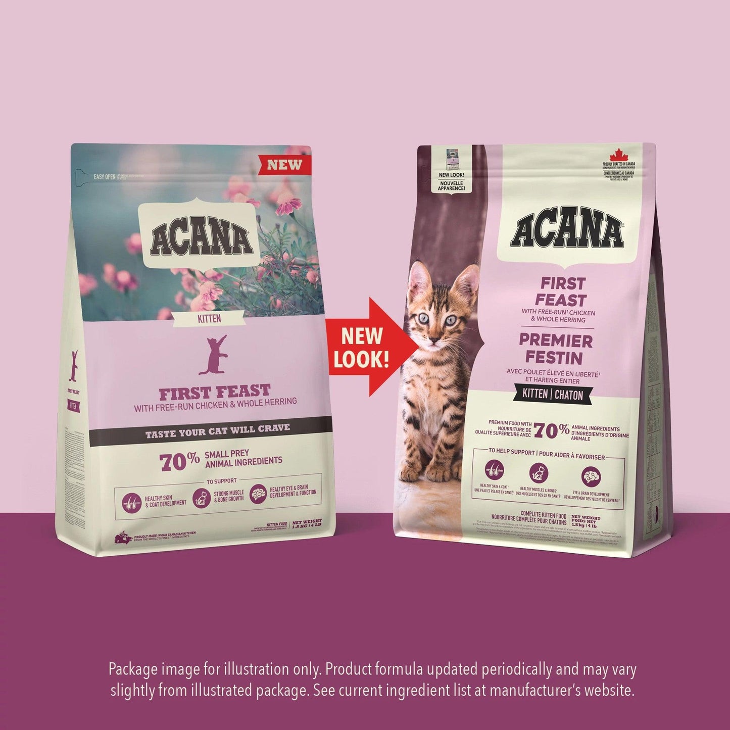 Acana Premium Kitten First Feast Recipe  Cat Food  | PetMax Canada