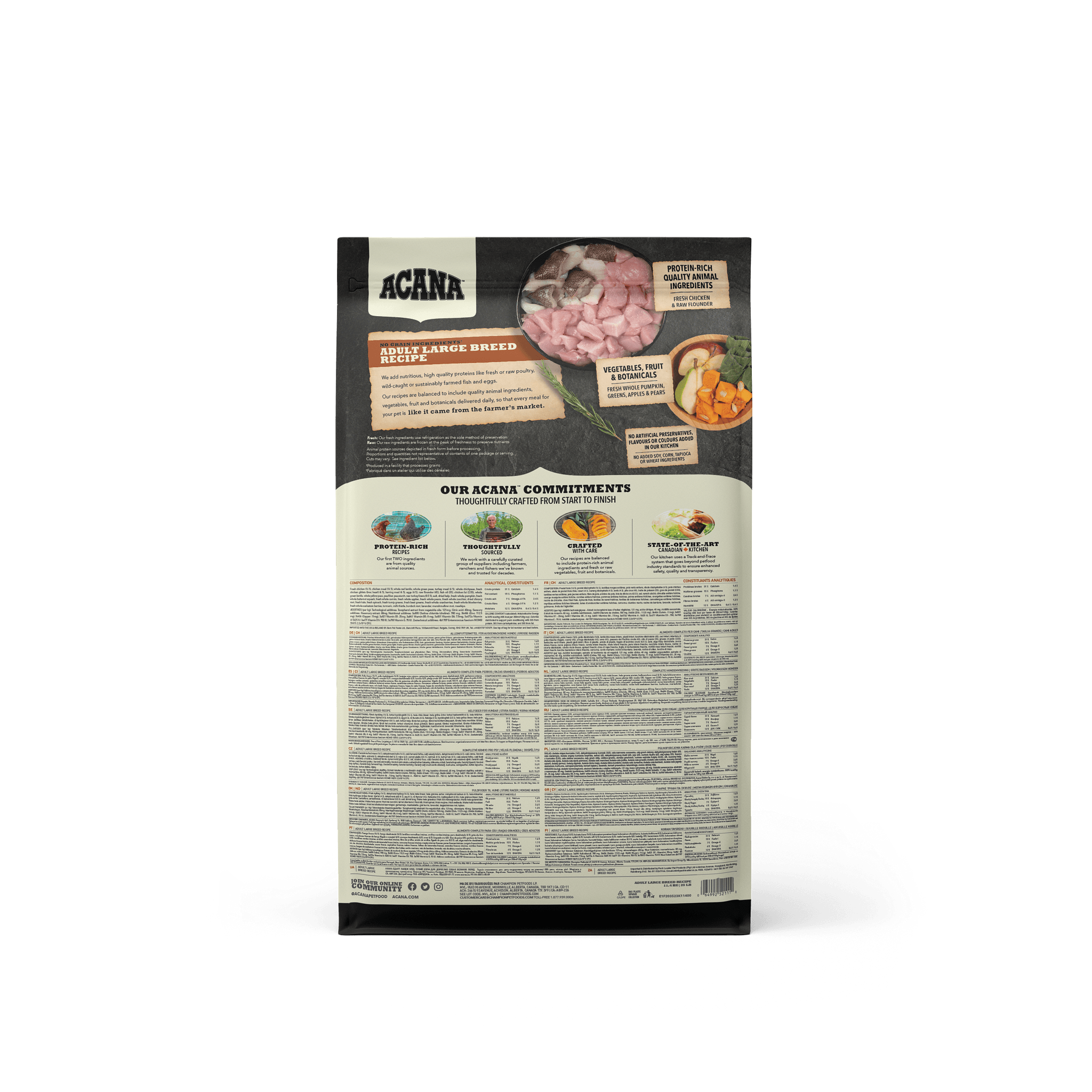 Acana Adult Large Breed Dry Dog Food - 11.4 Kg - Dog Food - Acana - PetMax Canada