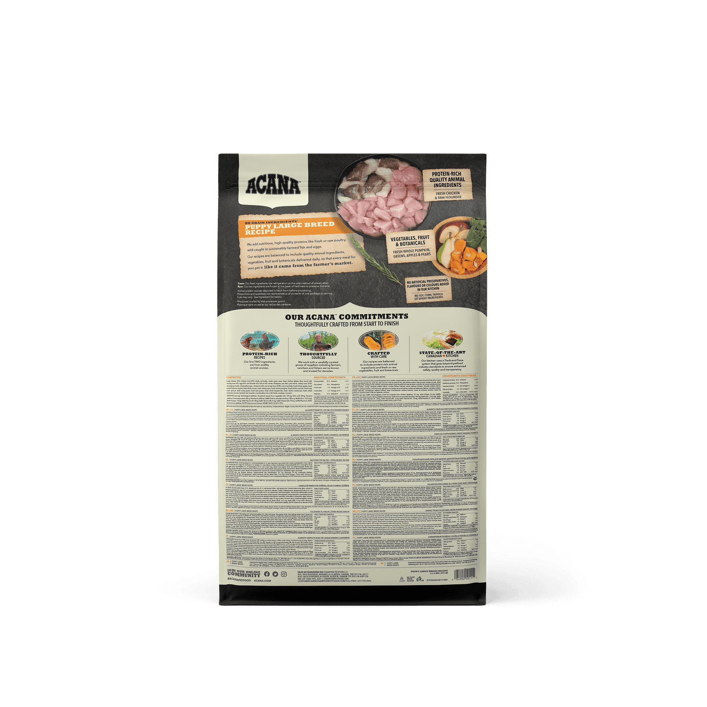 Acana Puppy Large Breed Recipe  Dog Food  | PetMax Canada