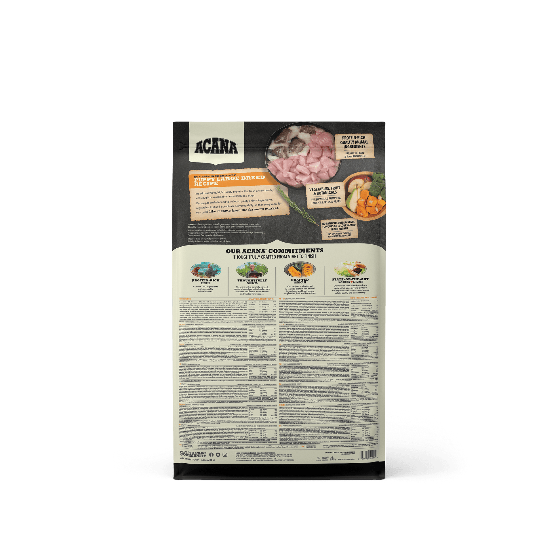 Acana Puppy Large Breed Recipe  Dog Food  | PetMax Canada