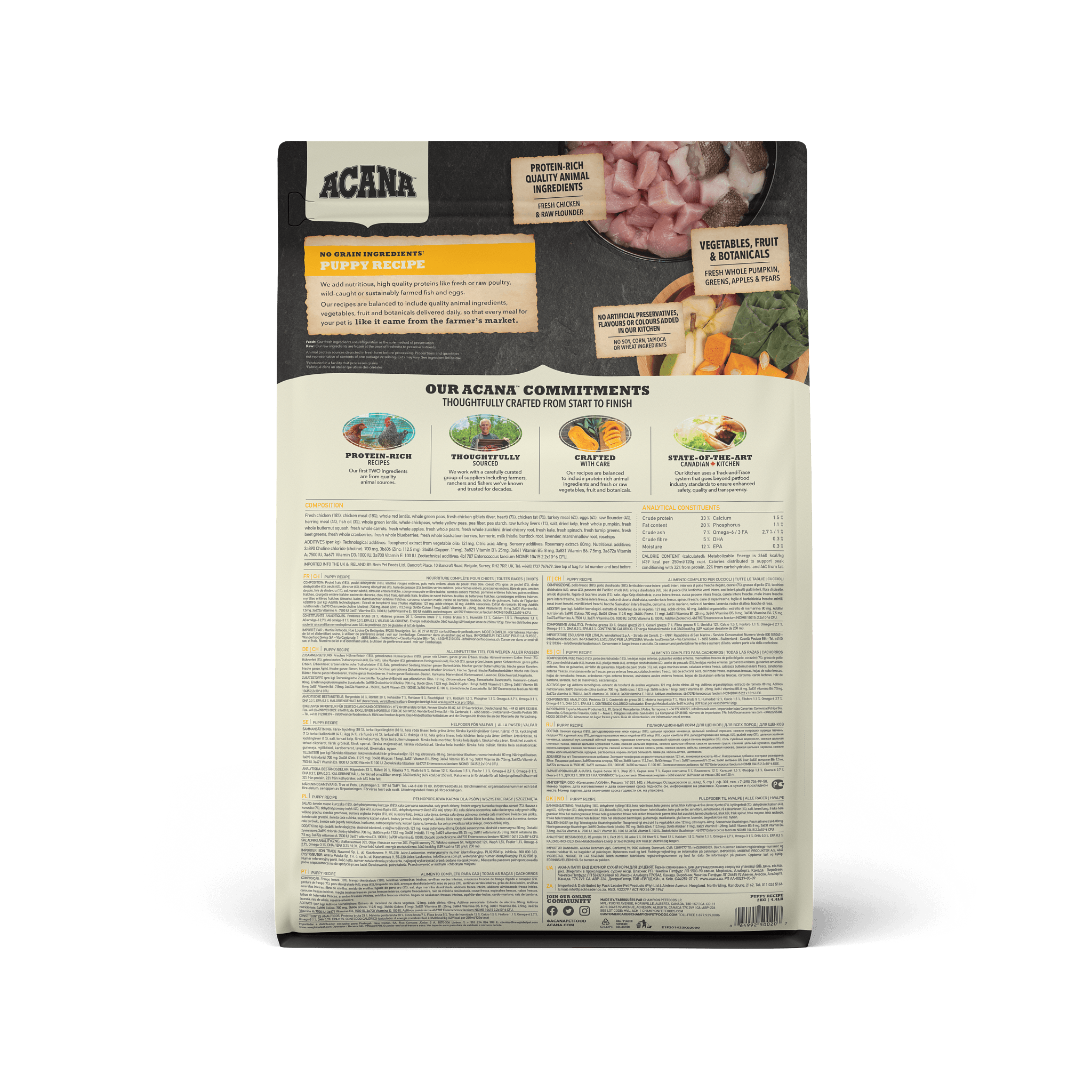 Acana Puppy Recipe - 2 Kg - Dog Food - Acana - PetMax Canada