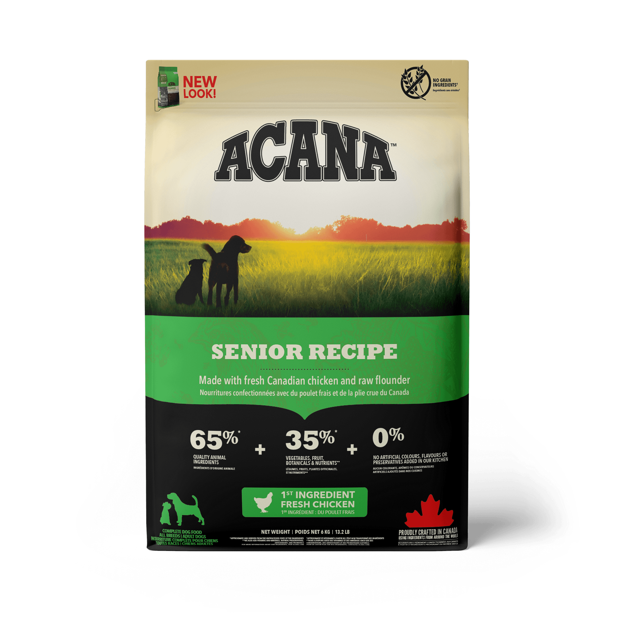 Acana Senior Dry Dog Food Recipe - 2 Kg - Dog Food - Acana - PetMax Canada