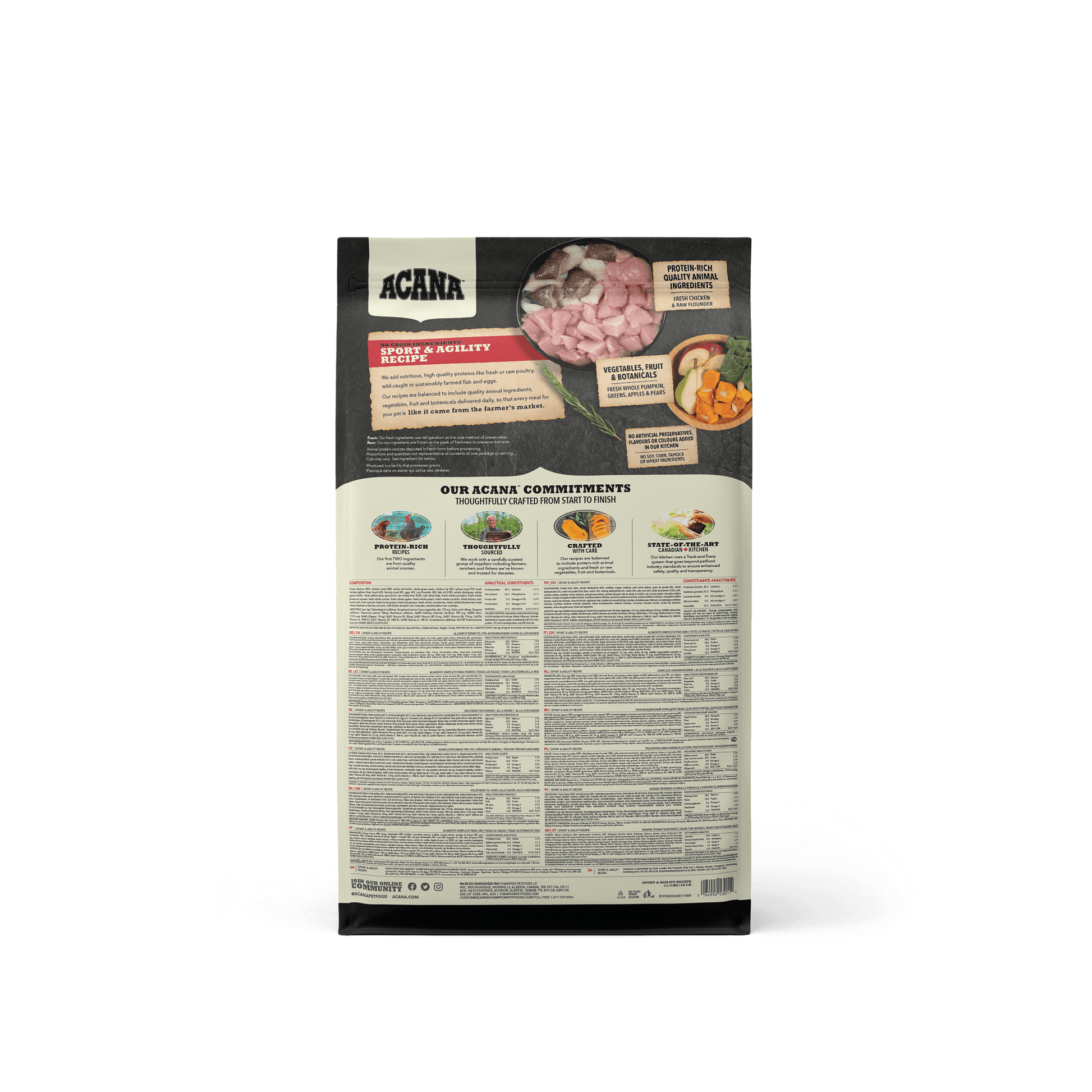 Acana Sport + Agility Dry Dog Food Recipe  Dog Food  | PetMax Canada