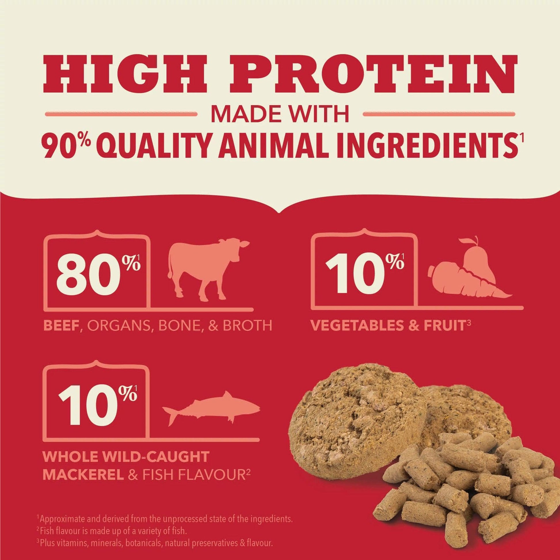 Acana Freeze-Dried Food Morsels Ranch-Raised Beef Recipe  Dog Food  | PetMax Canada