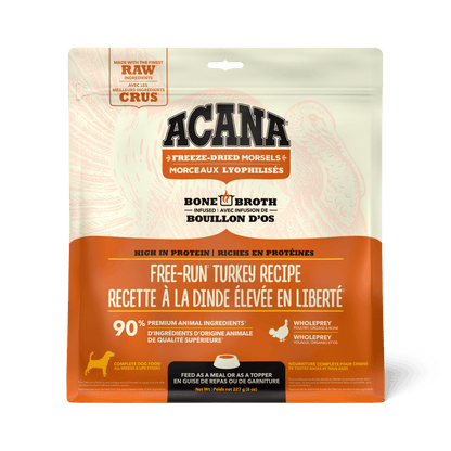 Acana Freeze-Dried Food Morsels Free-Run Turkey Recipe - 227g / Morsels - Dog Food - Acana - PetMax Canada