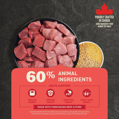Acana Healthy Grains Ranch Raised Red Meat Dry Dog Food Recipe - 1.8 Kg - Dog Food - Acana - PetMax Canada