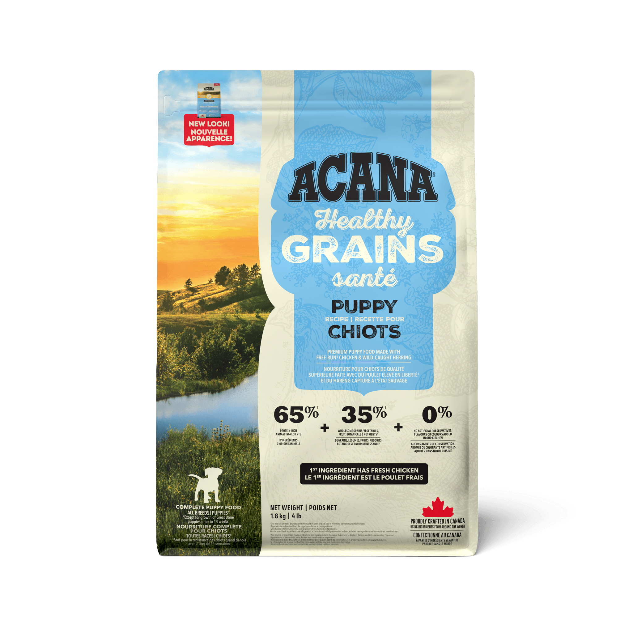 Acana Healthy Grains Puppy Recipe - 1.8 Kg - Dog Food - Acana - PetMax Canada