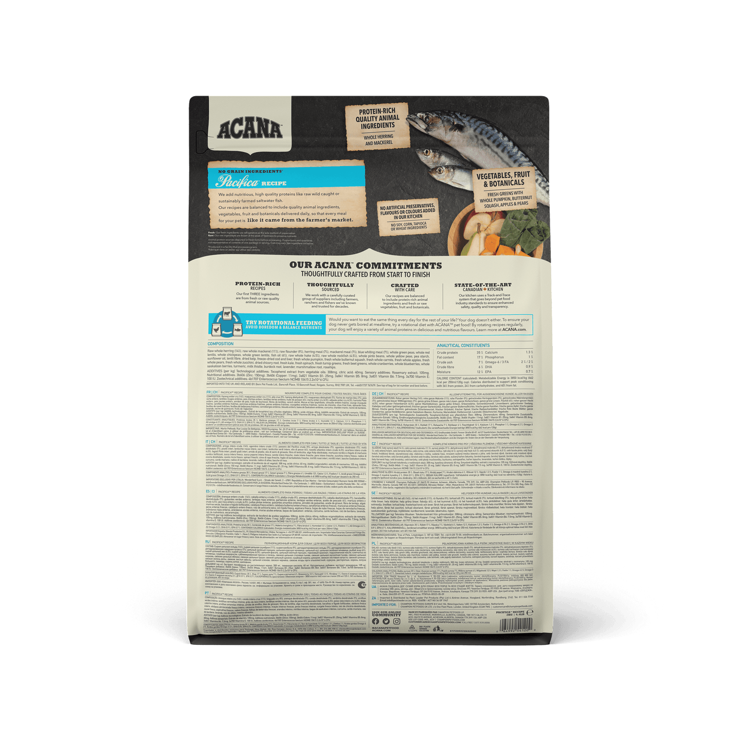 Acana Highest Protein Pacifica Dry Dog Food Recipe  Dog Food  | PetMax Canada