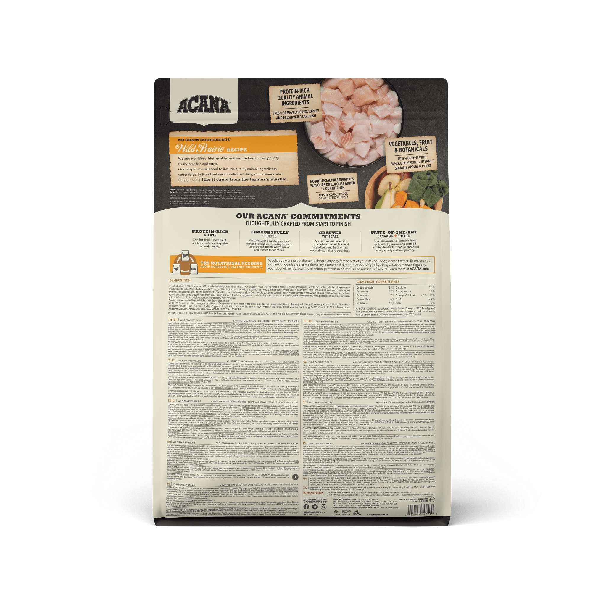 Acana Highest Protein Wild Prairie Dry Dog Food Recipe - 2 Kg - Dog Food - Acana - PetMax Canada
