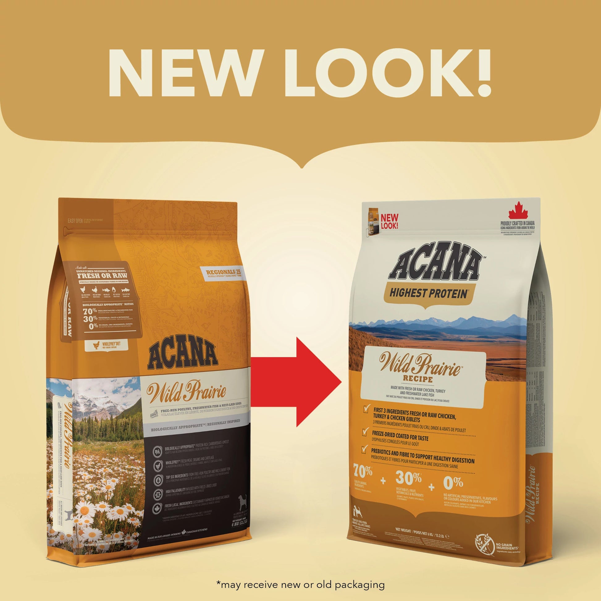 Acana Highest Protein Wild Prairie Dry Dog Food Recipe  Cat Food  | PetMax Canada