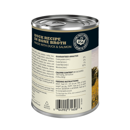 Acana Wet Dog Food Duck Recipe In Bone Broth - 363g - Canned Dog Food - Acana - PetMax Canada
