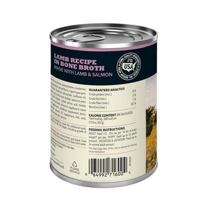 Acana Wet Dog Food Lamb Recipe In Bone Broth - 363g - Canned Dog Food - Acana - PetMax Canada