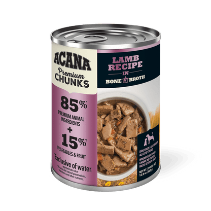 Acana Wet Dog Food Lamb Recipe In Bone Broth - 363g - Canned Dog Food - Acana - PetMax Canada