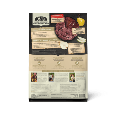 Acana Singles Limited Ingredient Diet Duck & Pear Dog Food Recipe - 1.8 Kg - Dog Food - Acana - PetMax Canada