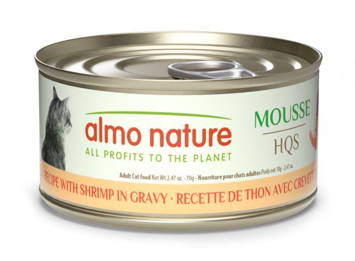 Almo Nature HQS Mousse Tuna With Shrimp In Gravy