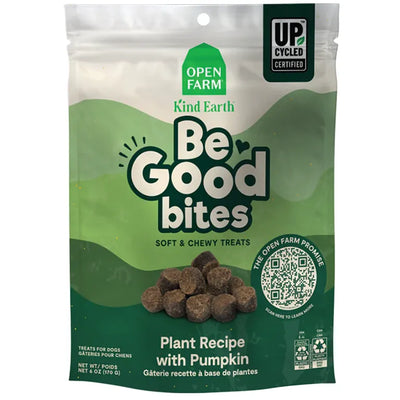 Open Farm Be Good Bites Plant Based Recipe With Pumpkin Dog Treats  Dog Treats  | PetMax Canada