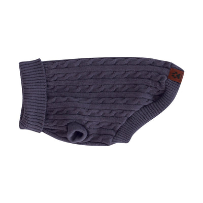 Shedrow K9 Brentwood Cable Knit Sweater Plus Blue -  - Shedrow K9 - PetMax Canada