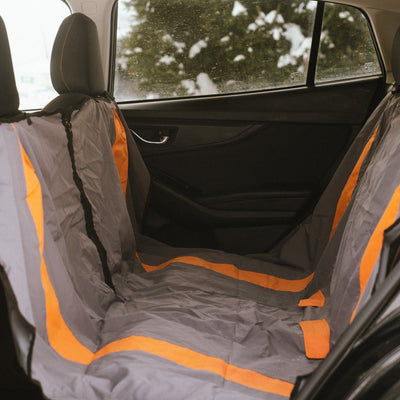 Bud'Z Car Seat Cover Grey & Orange