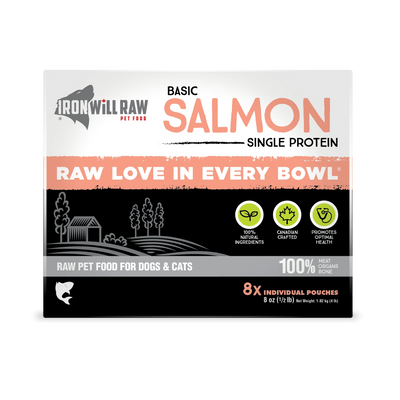 Iron Will Raw Canine Basic Salmon  Raw Dog Food  | PetMax Canada