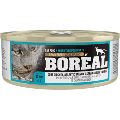 C0229 Boréal Cobb Chicken, Atlantic Salmon, Canadian Duck Cat 80g