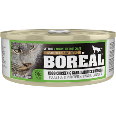 C0230 Boréal Cobb Chicken, Canadian Duck Cat 80g