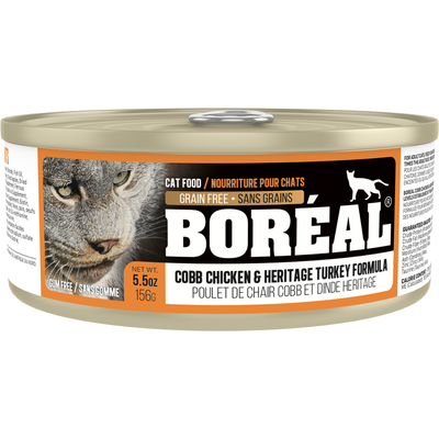 C0365 Boréal Cobb Chicken, Heritage Turkey Cat 156g