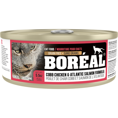C0366 Boréal Cobb Chicken, Atlantic Salmon Cat 156g