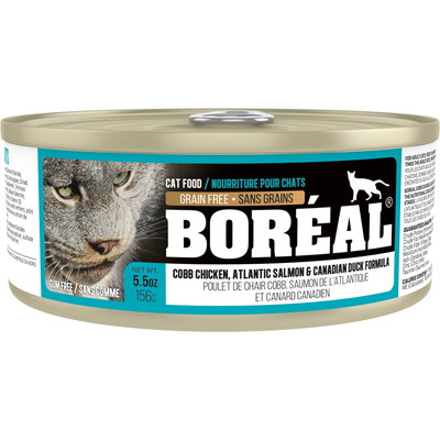 C0367 Boréal Cobb Chicken, Atlantic Salmon, Canadian Duck  Cat 156g
