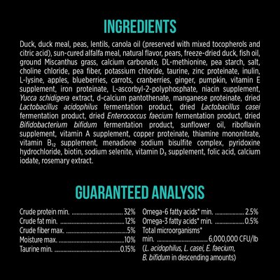 Nutrience Grain Free SubZero Duck & Pear Limited Ingredient Cat Food - 1.8 Kg - Cat Food - Nutrience Pet Food - PetMax Canada