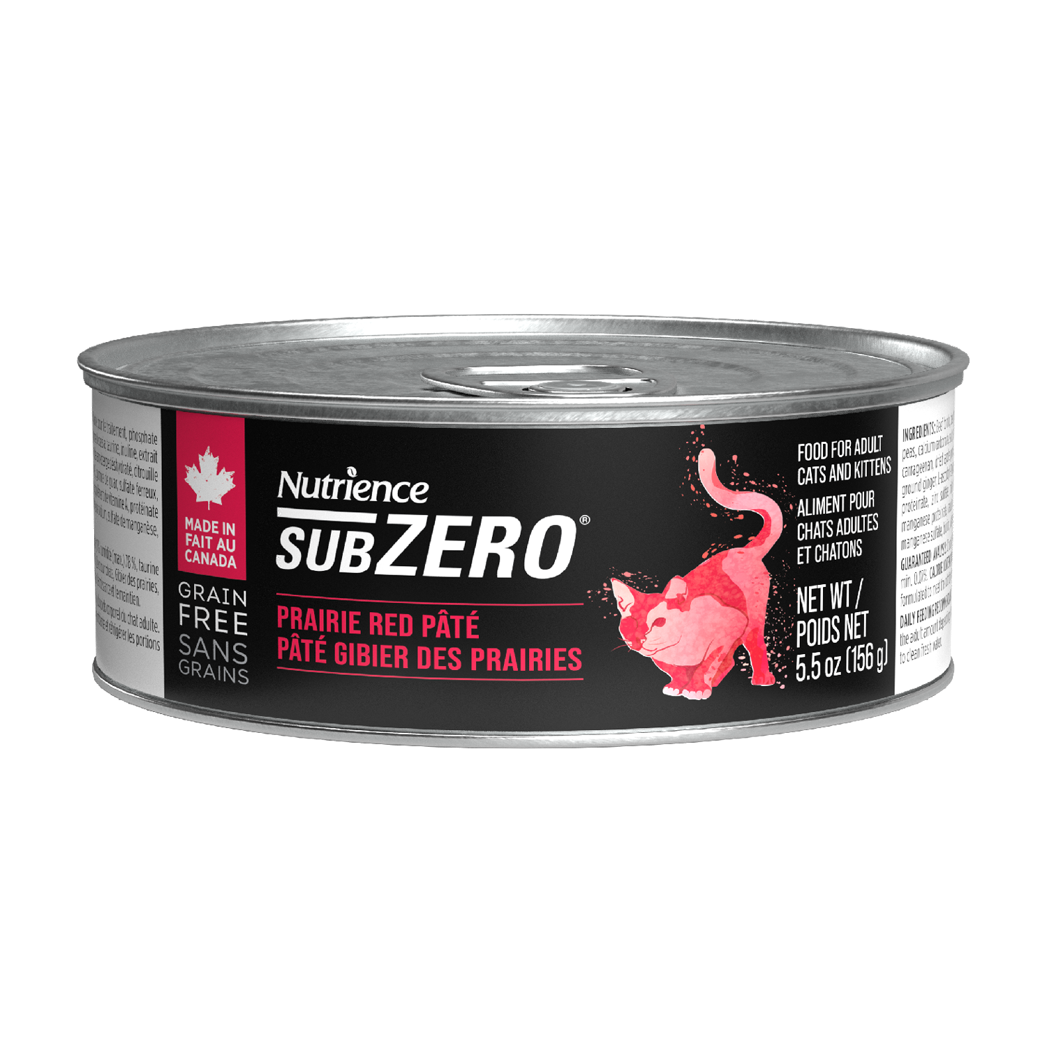 Nutrience Canned Cat Food Grain Free SubZero Pâté Prairie Red