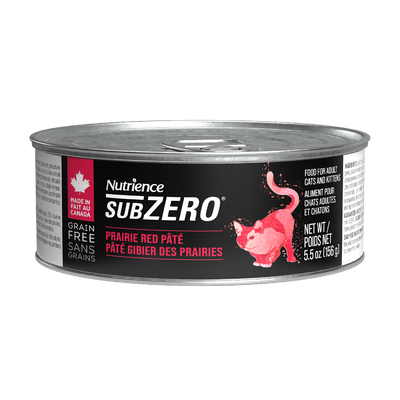 Nutrience Nourriture en conserve pour chats sans céréales SubZero Pâté Prairie Red
