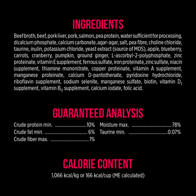 Nutrience Nourriture en conserve pour chats sans céréales SubZero Pâté Prairie Red