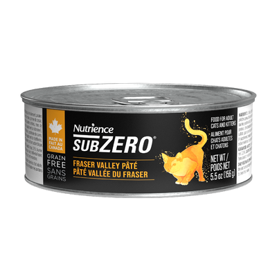 Nutrience Canned Cat Food Grain Free SubZero Pâté Fraser Valley