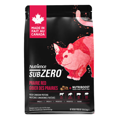 Nourriture pour chats sans grains Nutrience SubZero Prairie Red