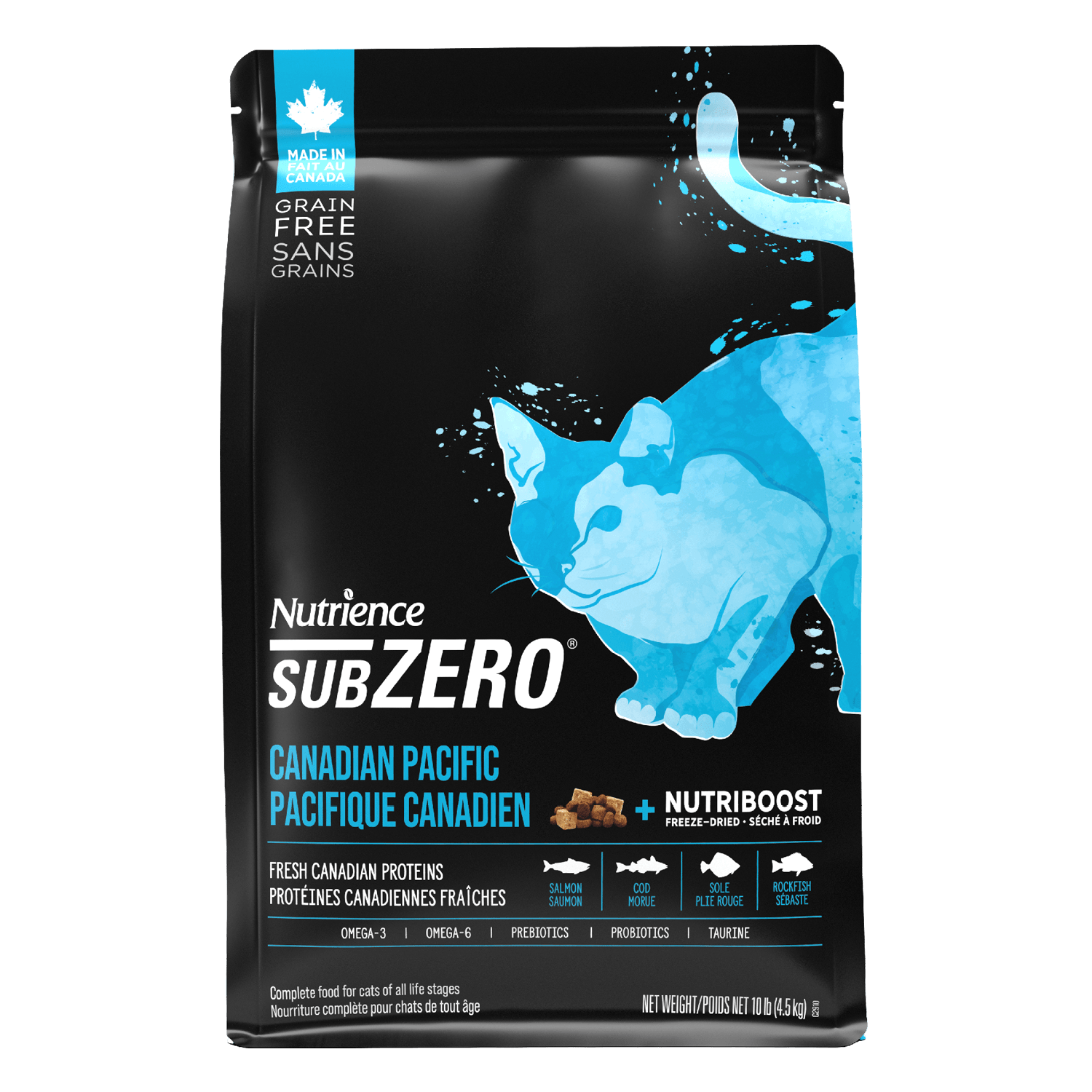 Nutrience Grain Free Cat Food SubZero Canadian Pacific - 2.27 Kg - Cat Food - Nutrience Pet Food - PetMax Canada