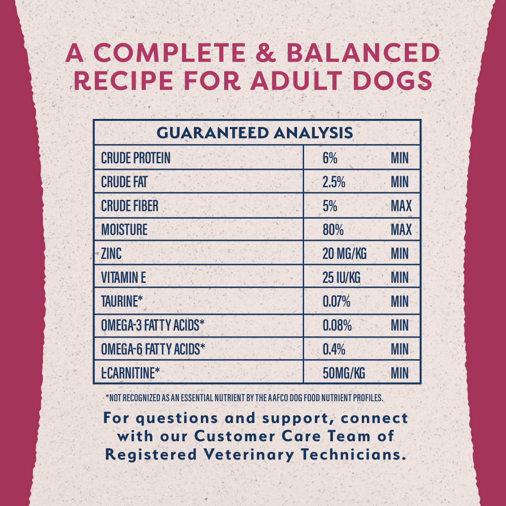 Natural Balance Original Ultra Fat Dogs Chicken & Salmon Low Calorie Wet Dog Food - 368g - guaranteed analysis panel - 'A Complete & Balanced Recipe For Adult Dogs' (1000x1000) - Natural Balance - PetMax Canada