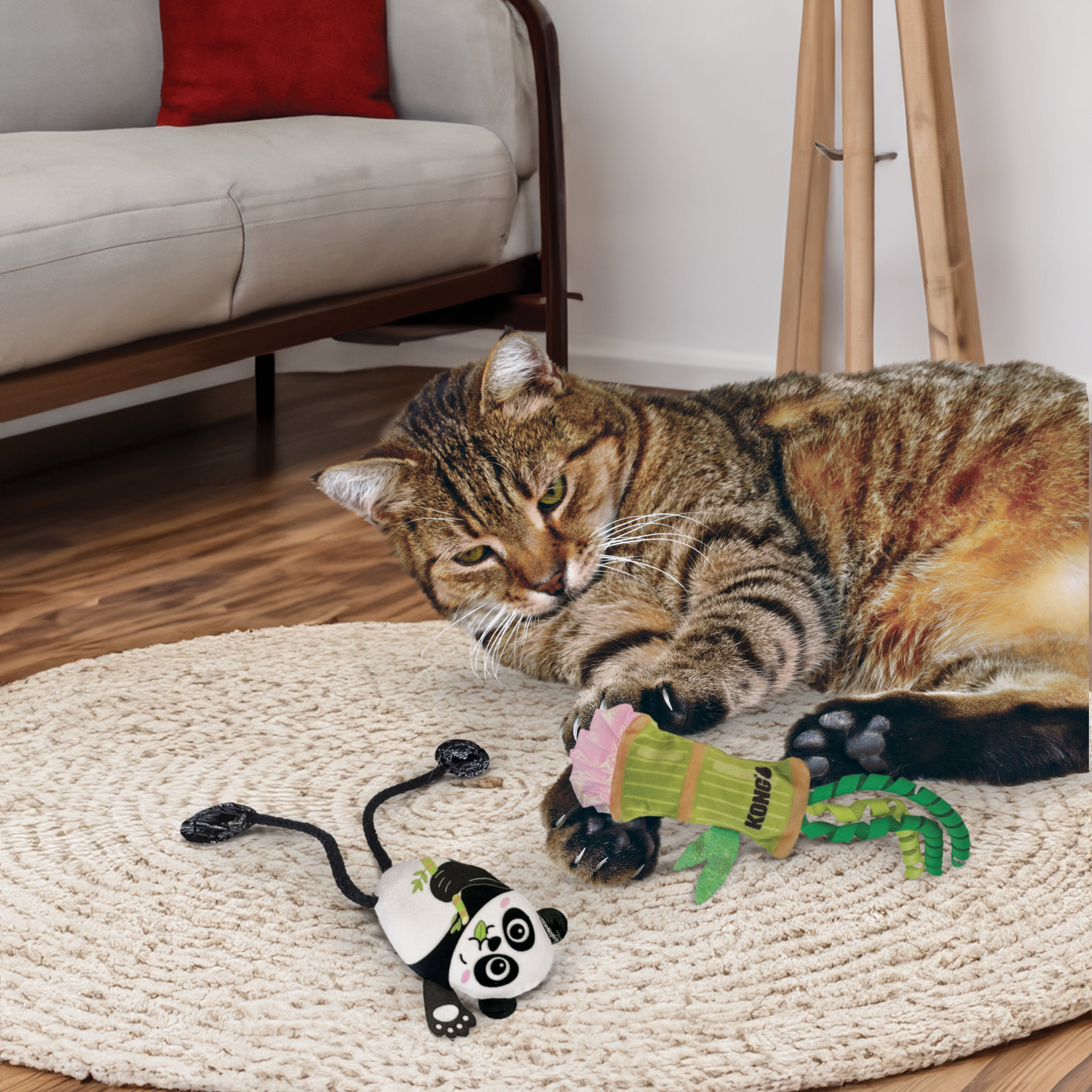 Kong Cats Scrattles Panda 2 pack
