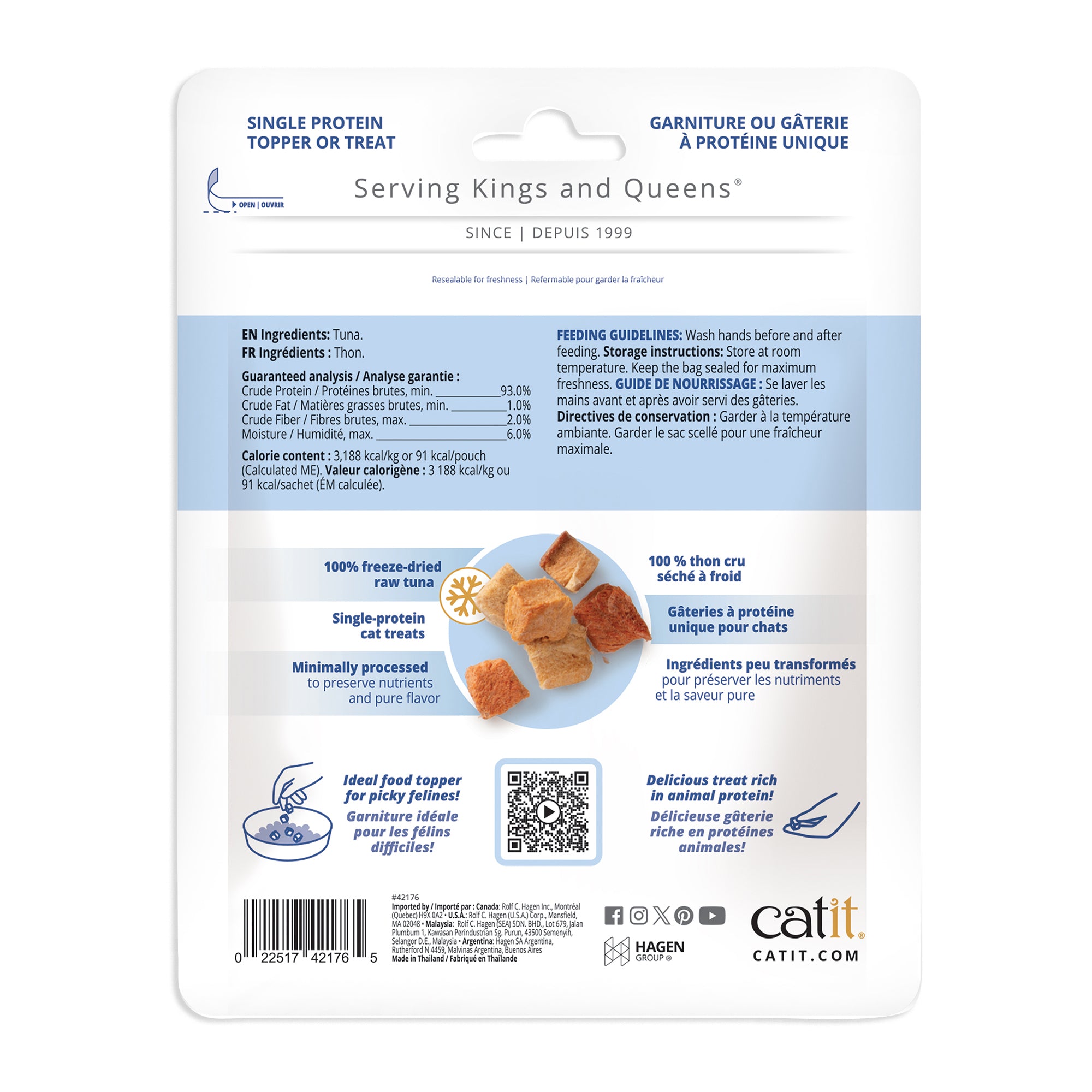Catit Freeze-Dried Raw Tuna Cat Treats