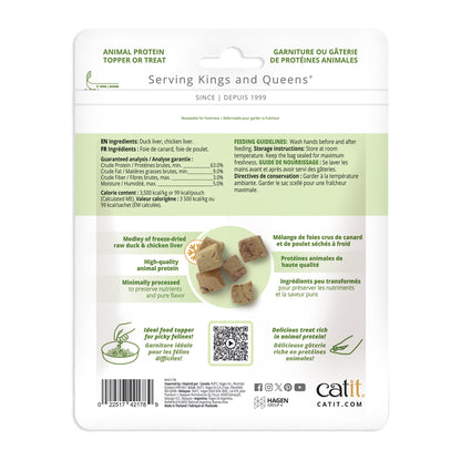 Catit Freeze-Dried Raw Duck & Chicken Liver Cat Treats