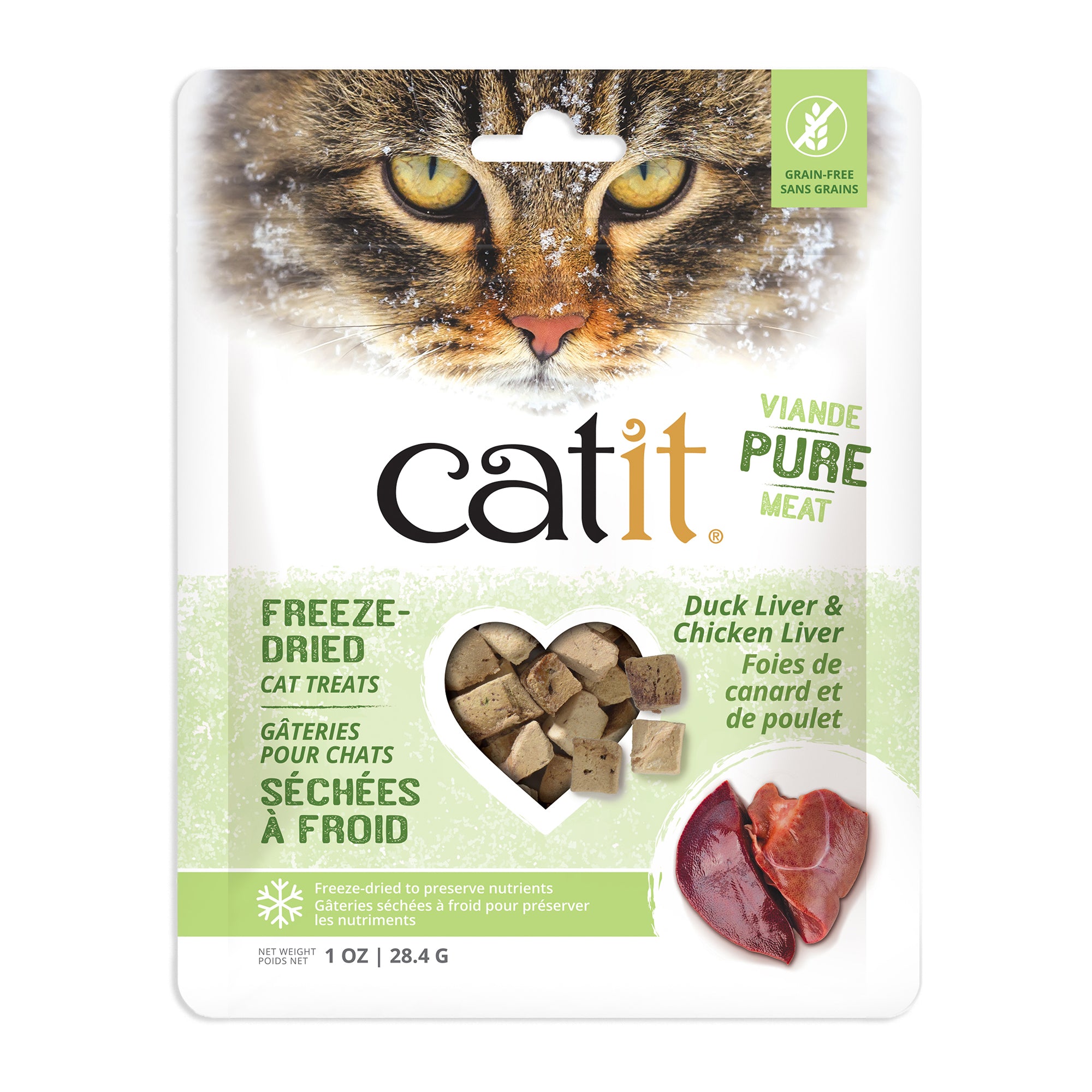 Catit Freeze-Dried Raw Duck & Chicken Liver Cat Treats