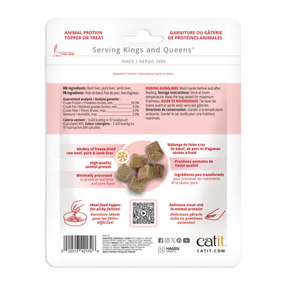 Catit Freeze-Dried Raw Beef, Pork & Lamb Liver Cat Treats