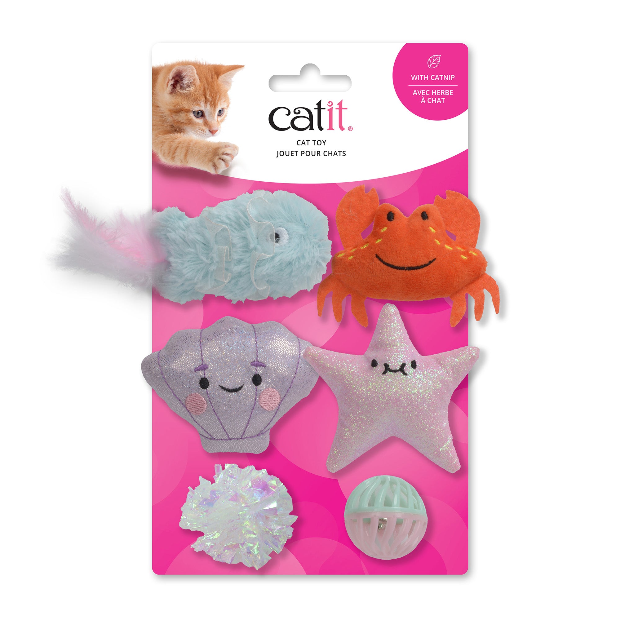 Catit Cat Toys Sea Animals Set 6 Pack