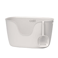 Catit Loo Litter Box in White with Scoop
