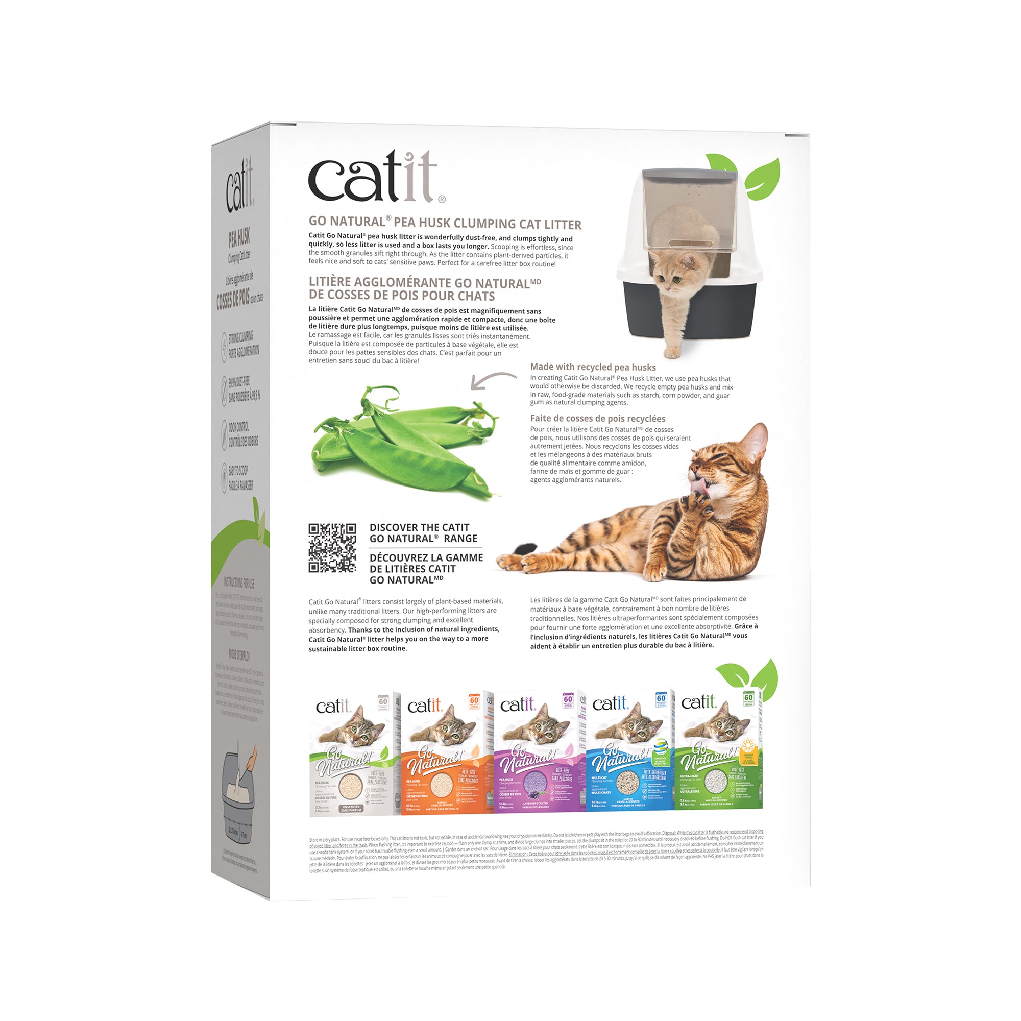 Catit Go Natural Pea Husk Litter Unscented