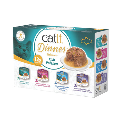 Catit Dinner Wet Cat Food Fish Selections Multipack