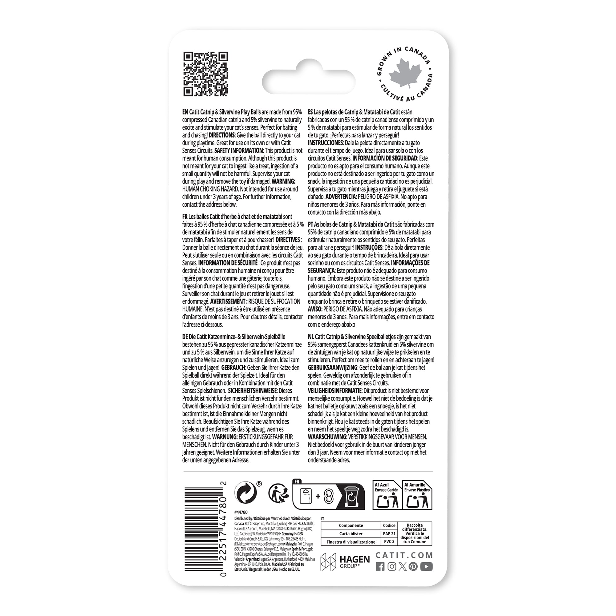 Catit Catnip & Silvervine Play Ball