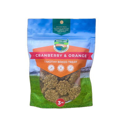 Round Lake Farm Small Animal Cranberry & Orange Timothy Baked Treats  Small Animal Food Treats  | PetMax Canada