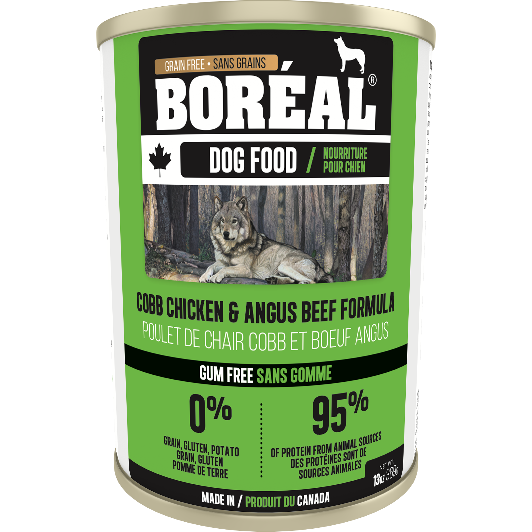 D0344 Boréal Cobb Chicken, Angus Beef Dog 369g