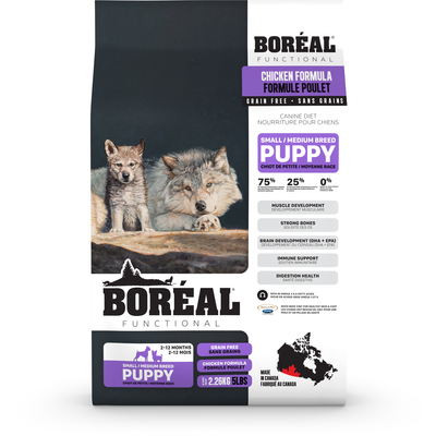 D0437 Boréal Functional Small and Medium Breed Puppy Chicken 2.26kg
